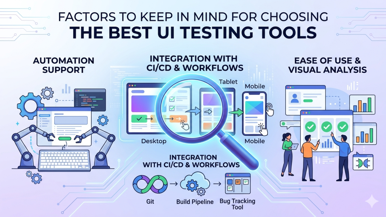 Factors to Keep in Mind for Choosing the Best UI Testing Tools