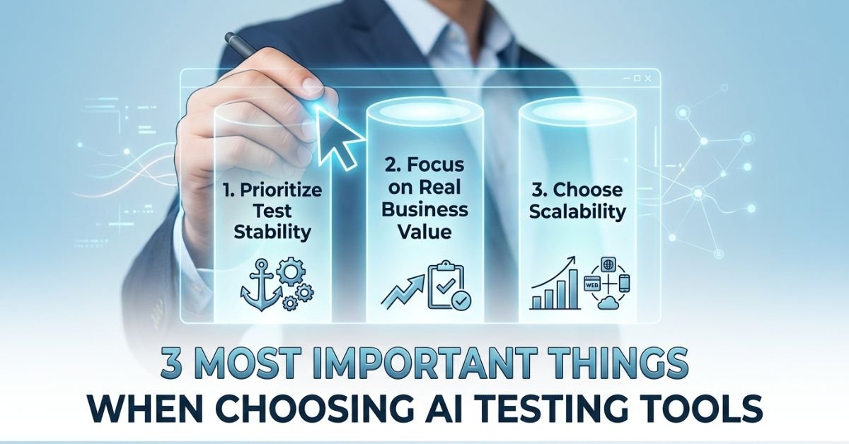 AI Testing Tools: 3 Most Important Things to Keep In Mind